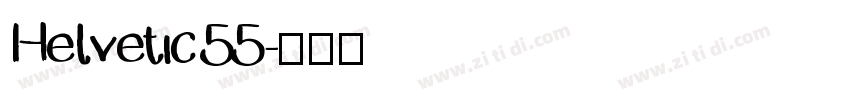 Helvetic 55字体转换